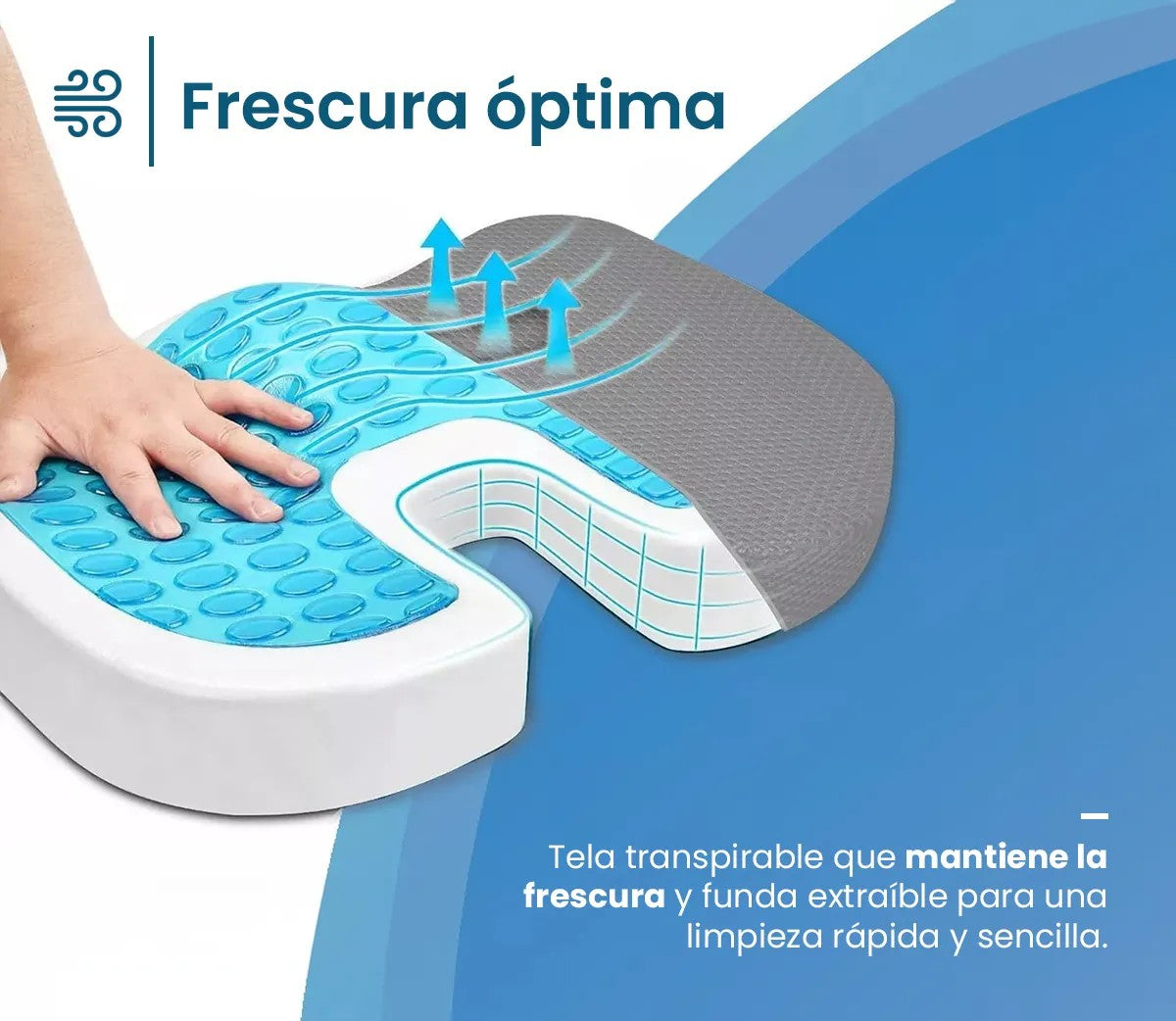 POSTUREX Almohadón Ortopédico de Gel Viscoelástico
